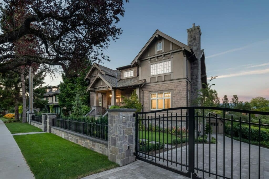 completed custom home build in Vancouver