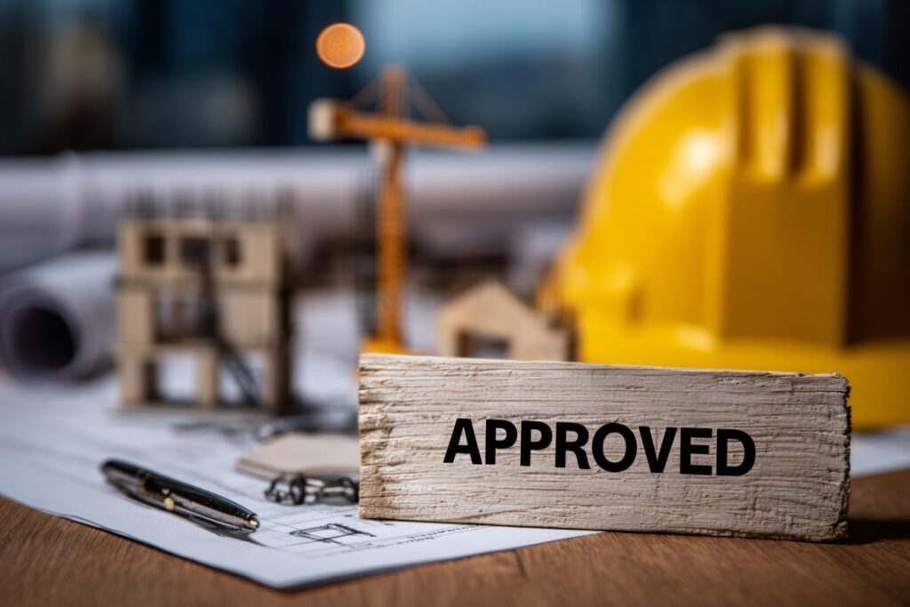 Approved building permit from the City of Vancouver