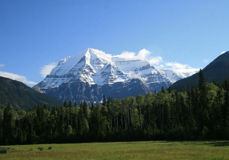 custom home lot in BC with mount robson in the distance