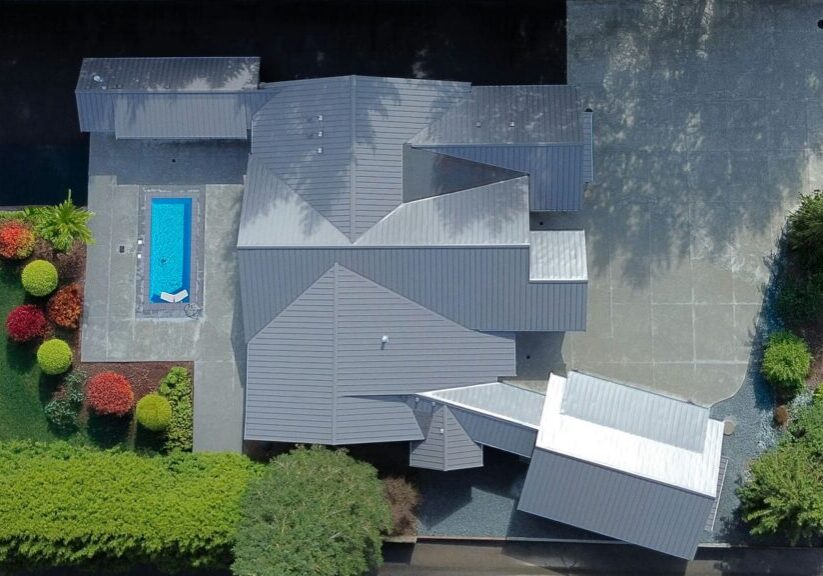 luxury roofing for custom home