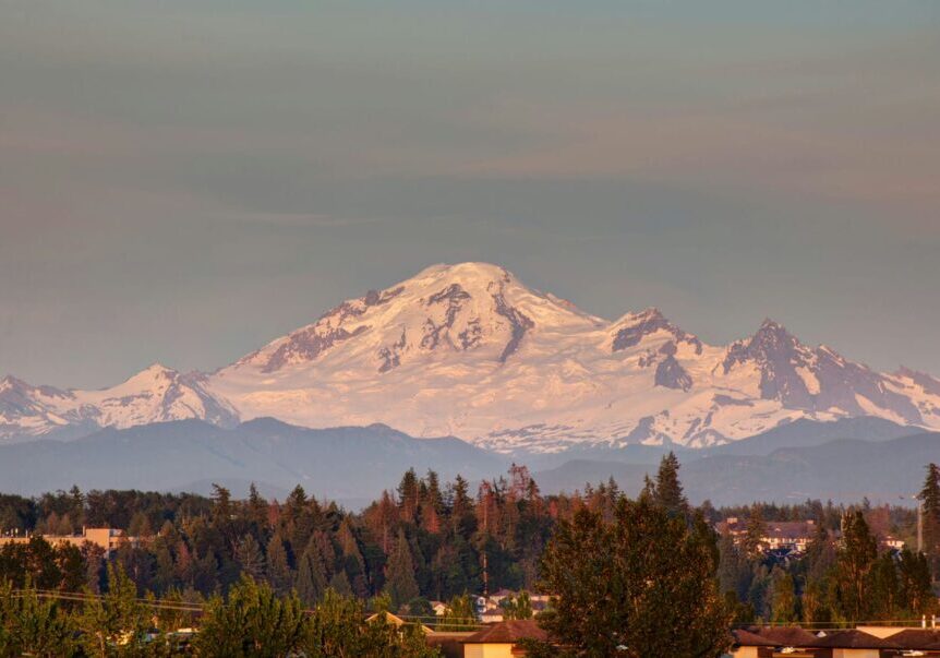 snowy mountains of langley bc